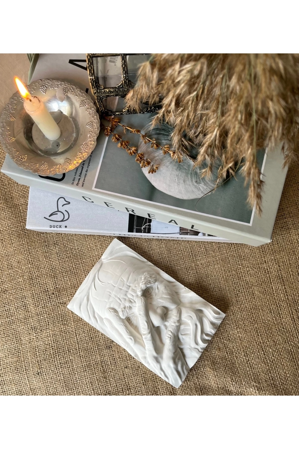 Yaşlı adam dekoratif obje biblo (17-12 cm)