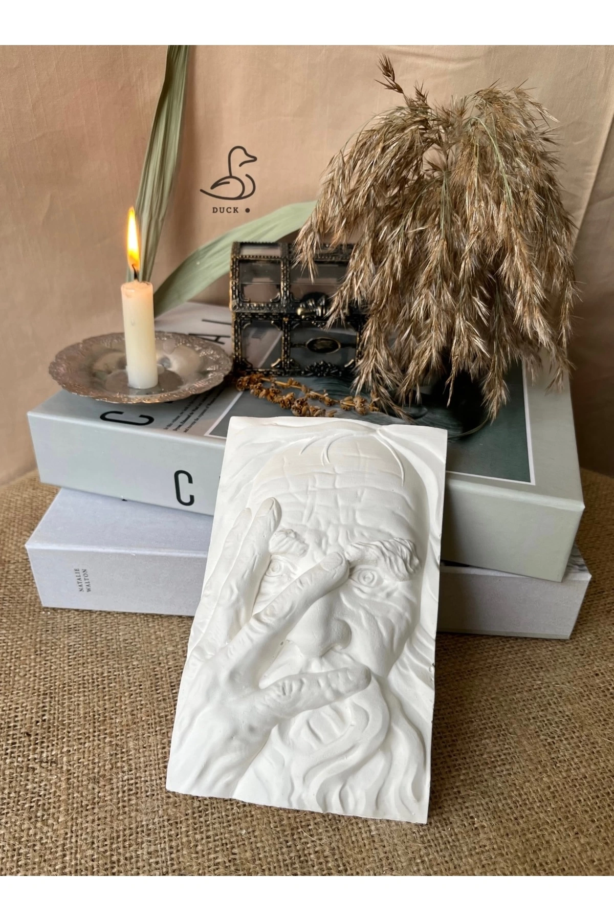 Yaşlı adam dekoratif obje biblo (17-12 cm)