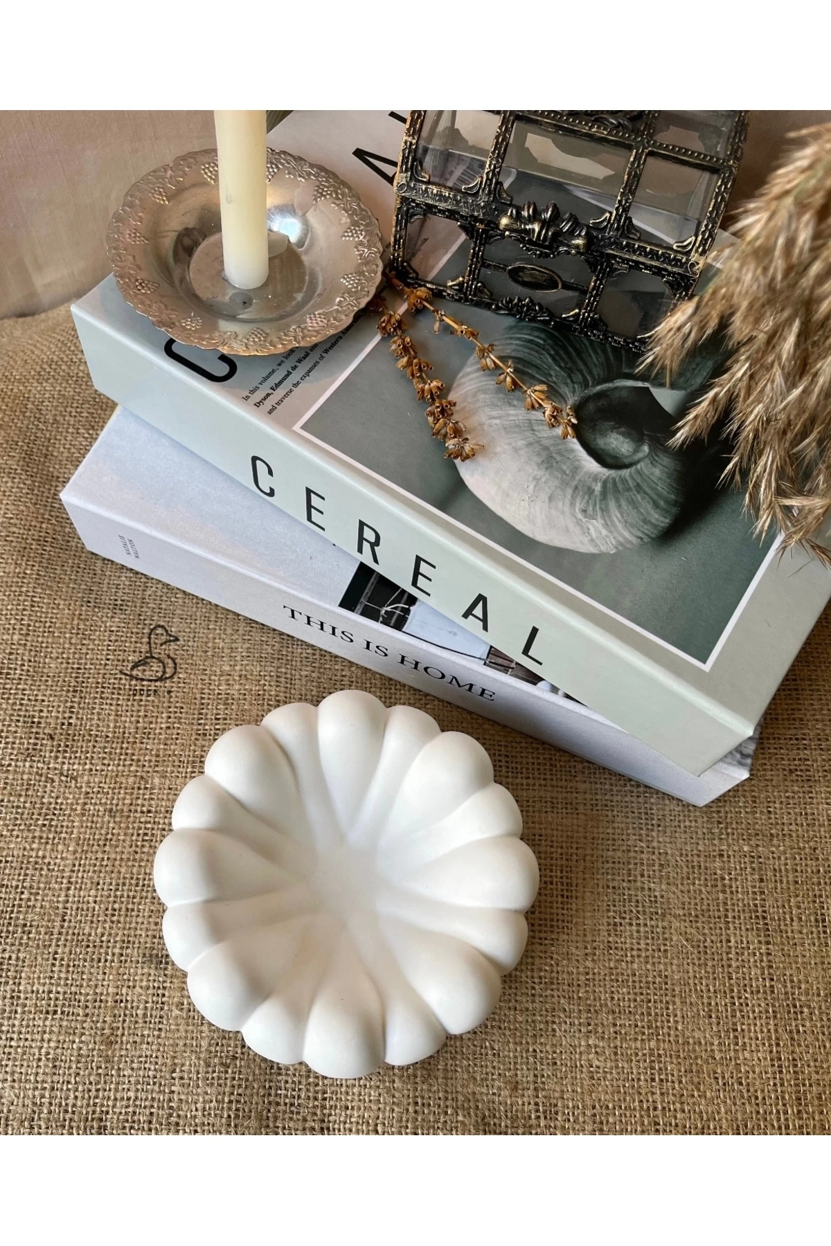 Bubble görünümlü dekoratif tabak/kase (13-7 cm)