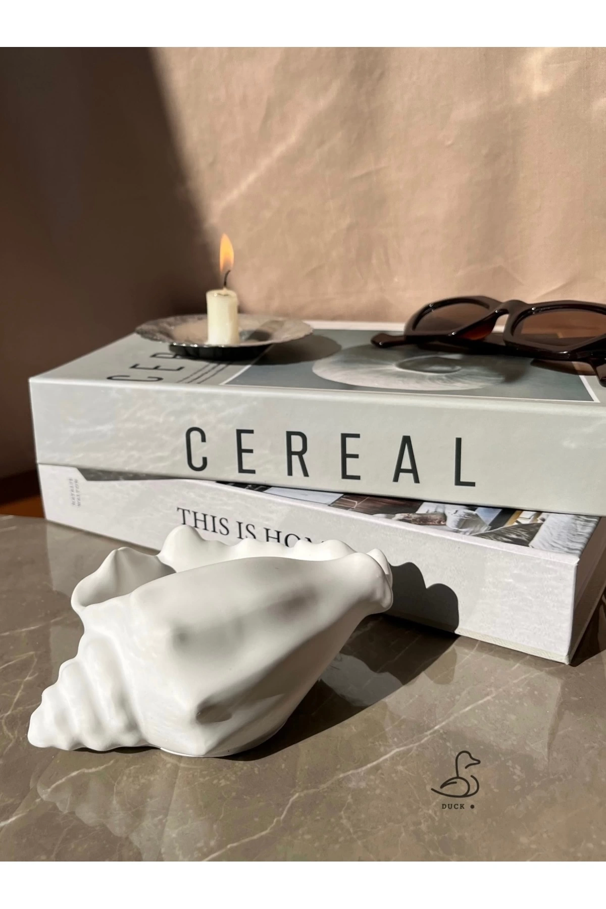 Deniz Kabuğu Görünümlü Dekoratif Obje (15-10 CM)