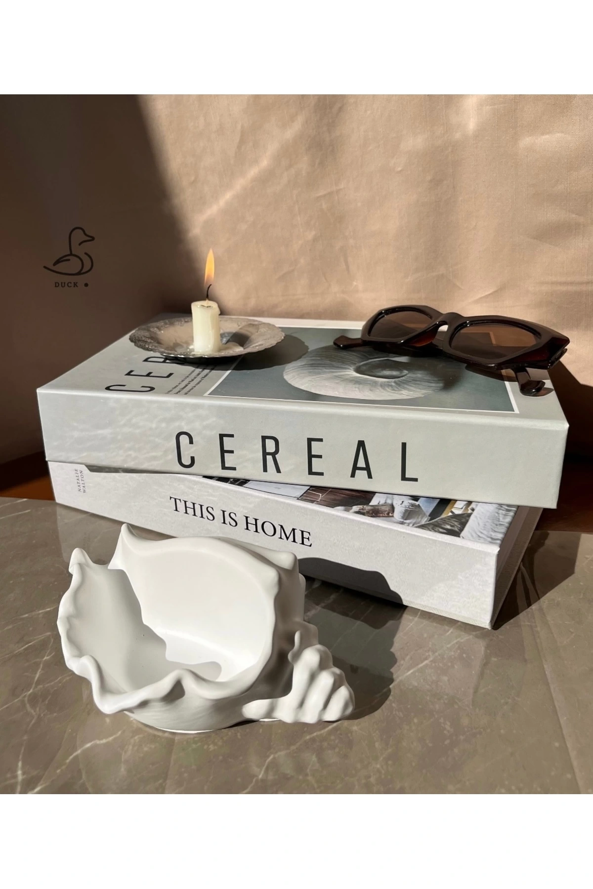 Deniz Kabuğu Görünümlü Dekoratif Obje (15-10 CM)