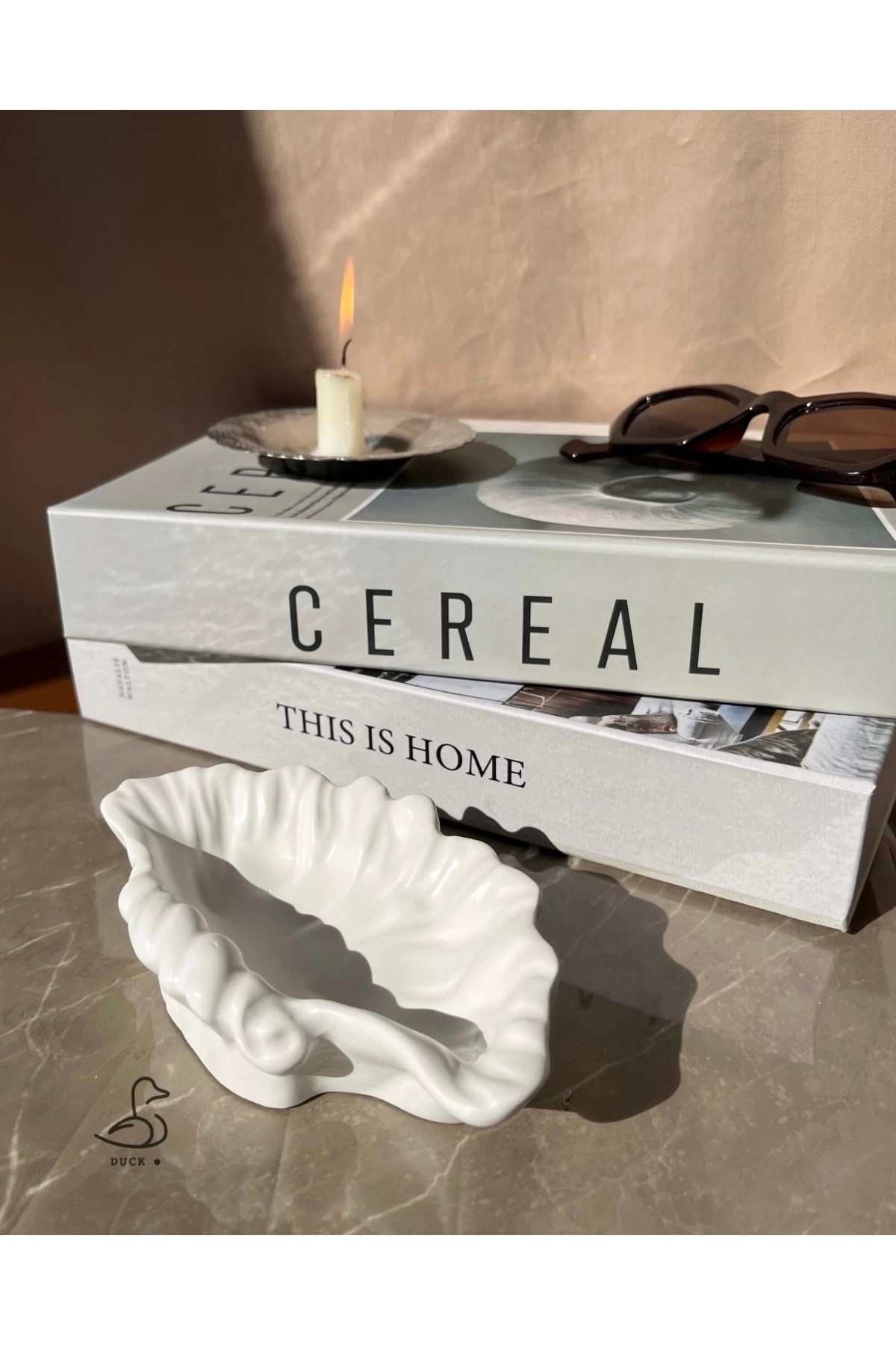 Deniz Kabuğu Görünümlü Dekoratif Obje (15-10 CM)