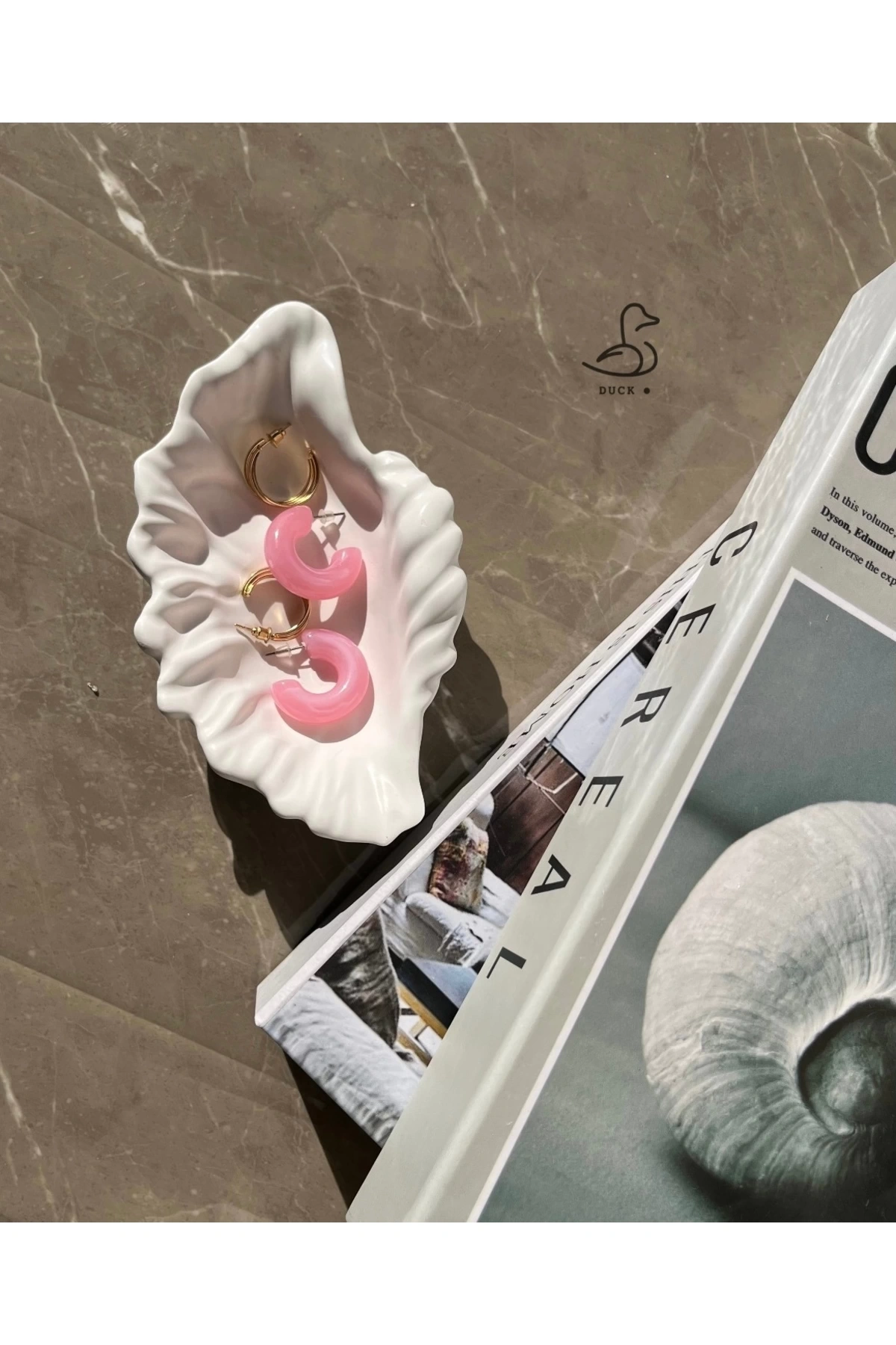 Deniz Kabuğu Görünümlü Dekoratif Obje (15-10 CM)