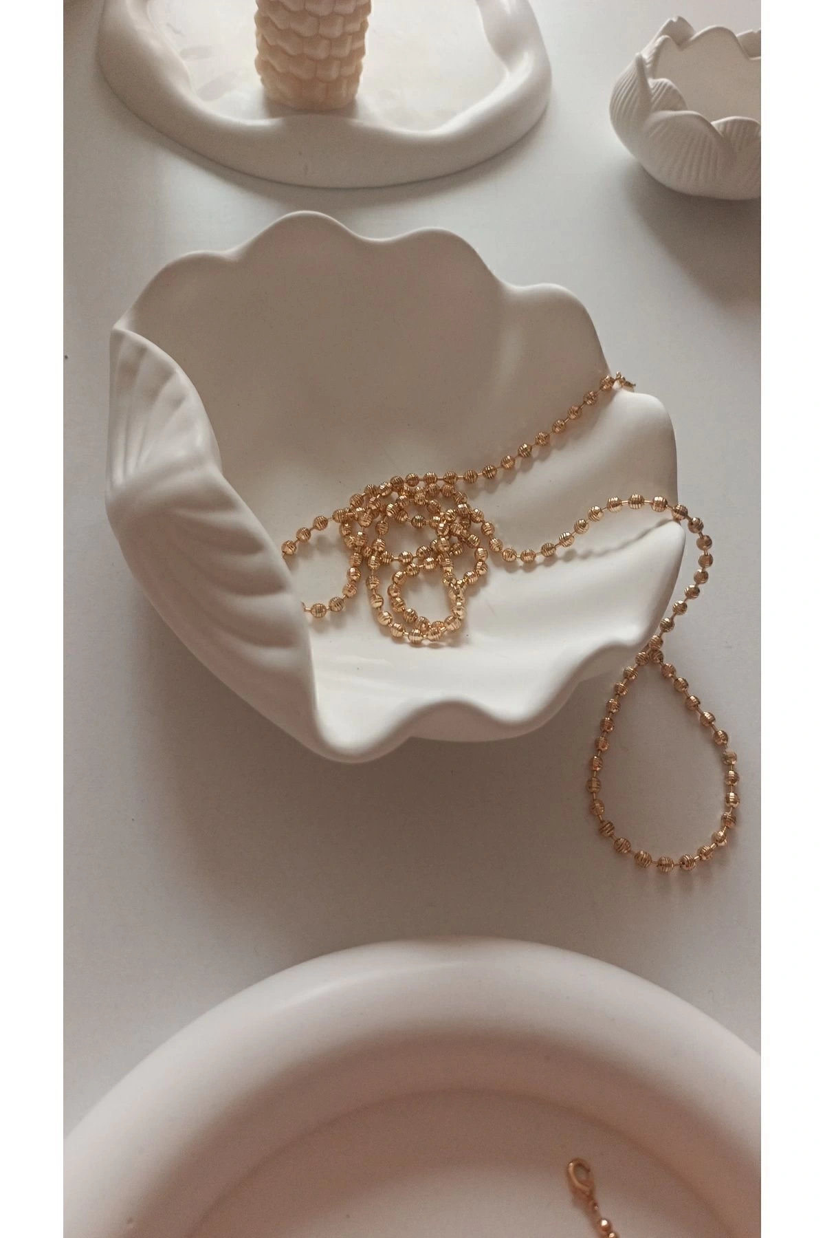 Design Studio Büyük Deniz Kabuğu Dekoratif Tabak