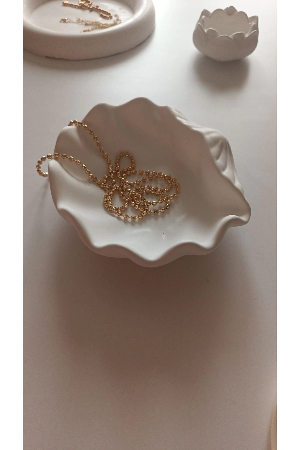 Design Studio Büyük Deniz Kabuğu Dekoratif Tabak