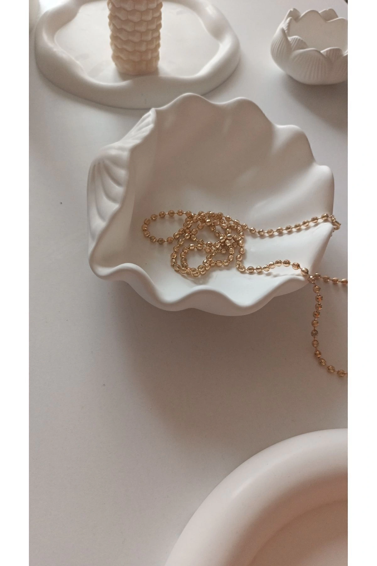 Design Studio Büyük Deniz Kabuğu Dekoratif Tabak