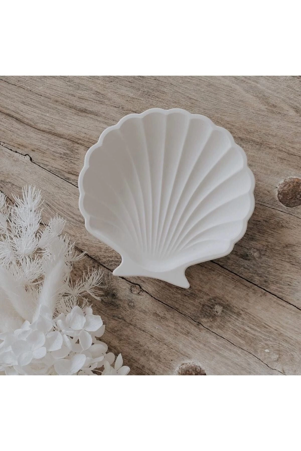 Dekoratif Beton Istiridye Takı Tabağı