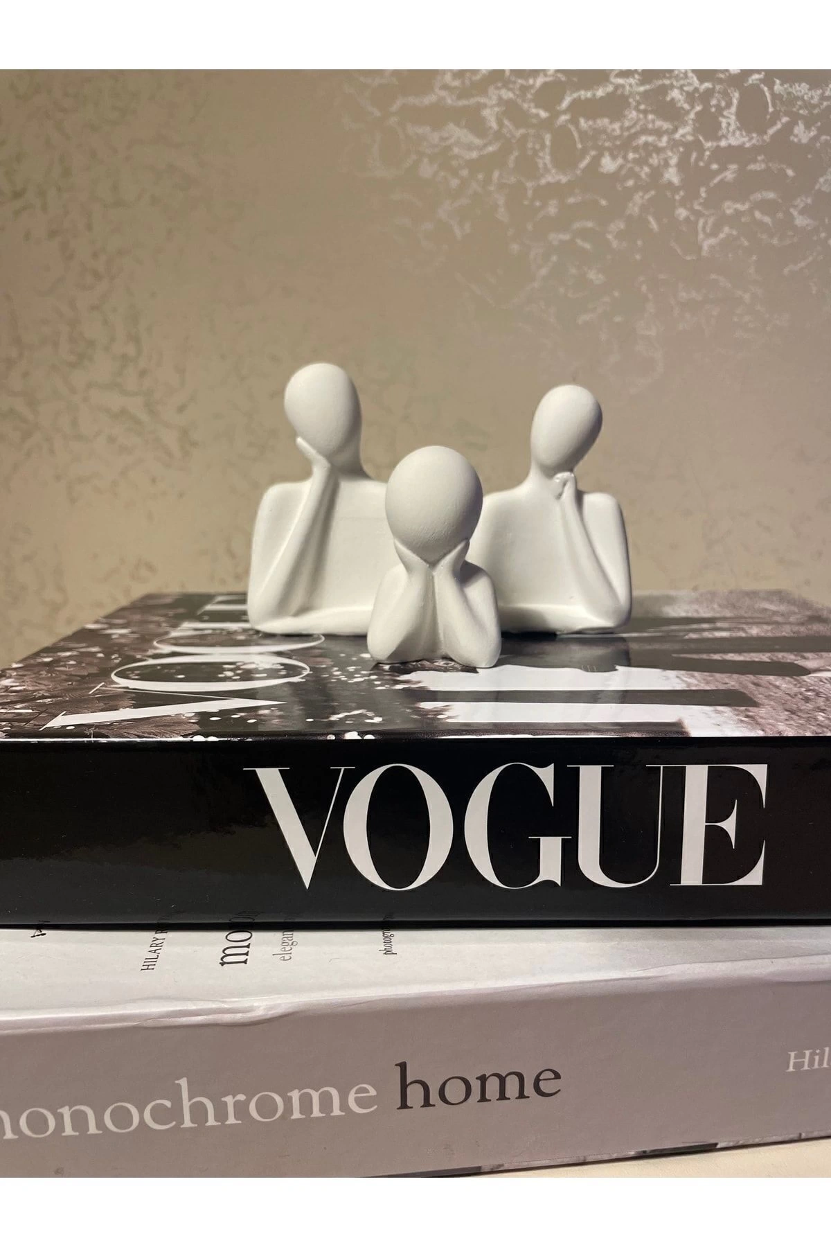 Dekoratif Üçlü Aile Dekoratif Obje Biblo