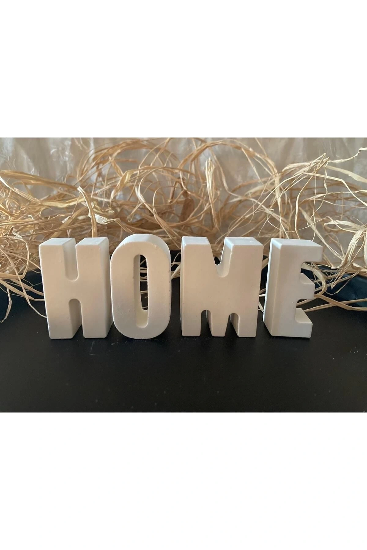 Dekoratif Taş Tozu Harf Home Yazı