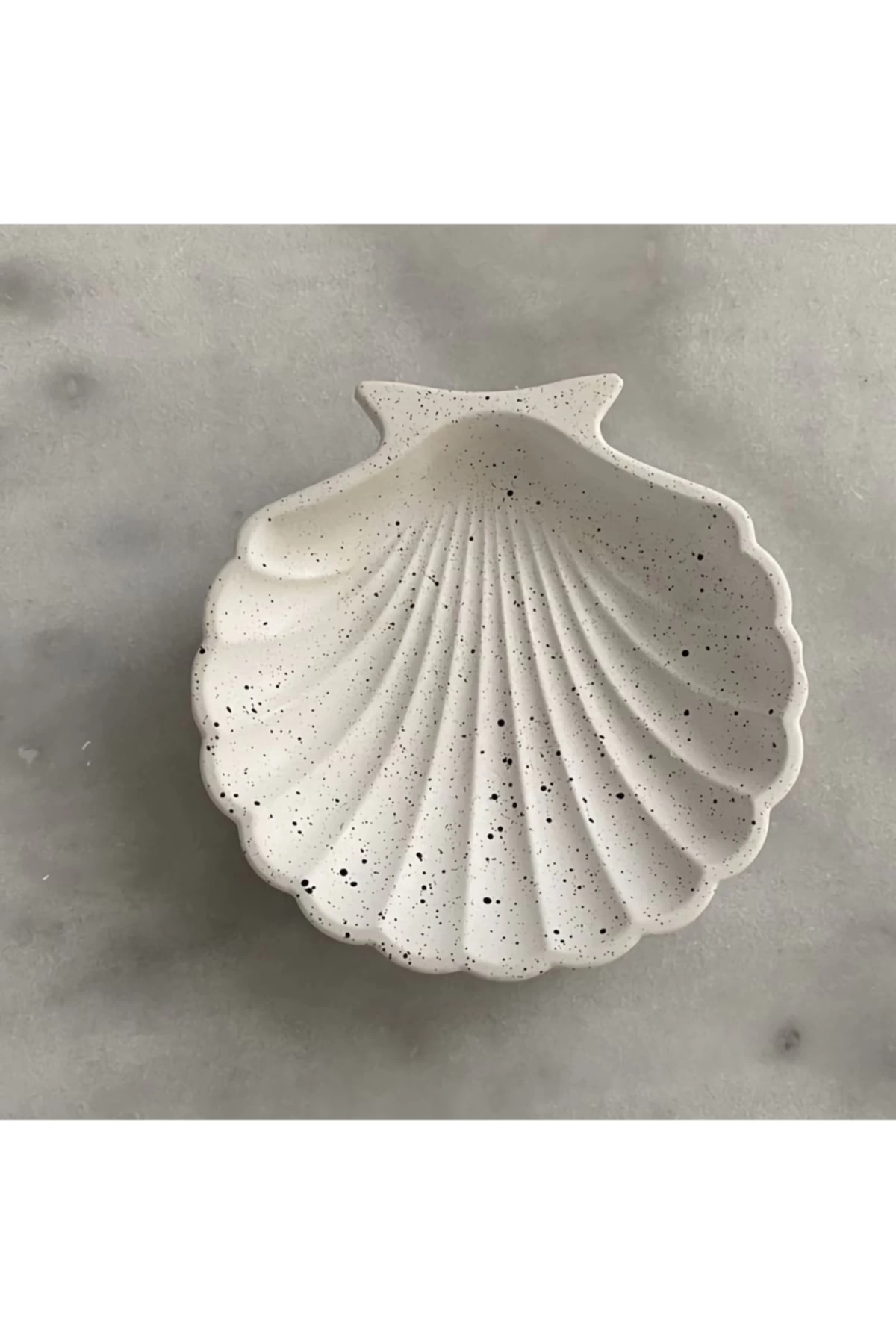 Dekoratif Beton Istiridye Takı Tabağı