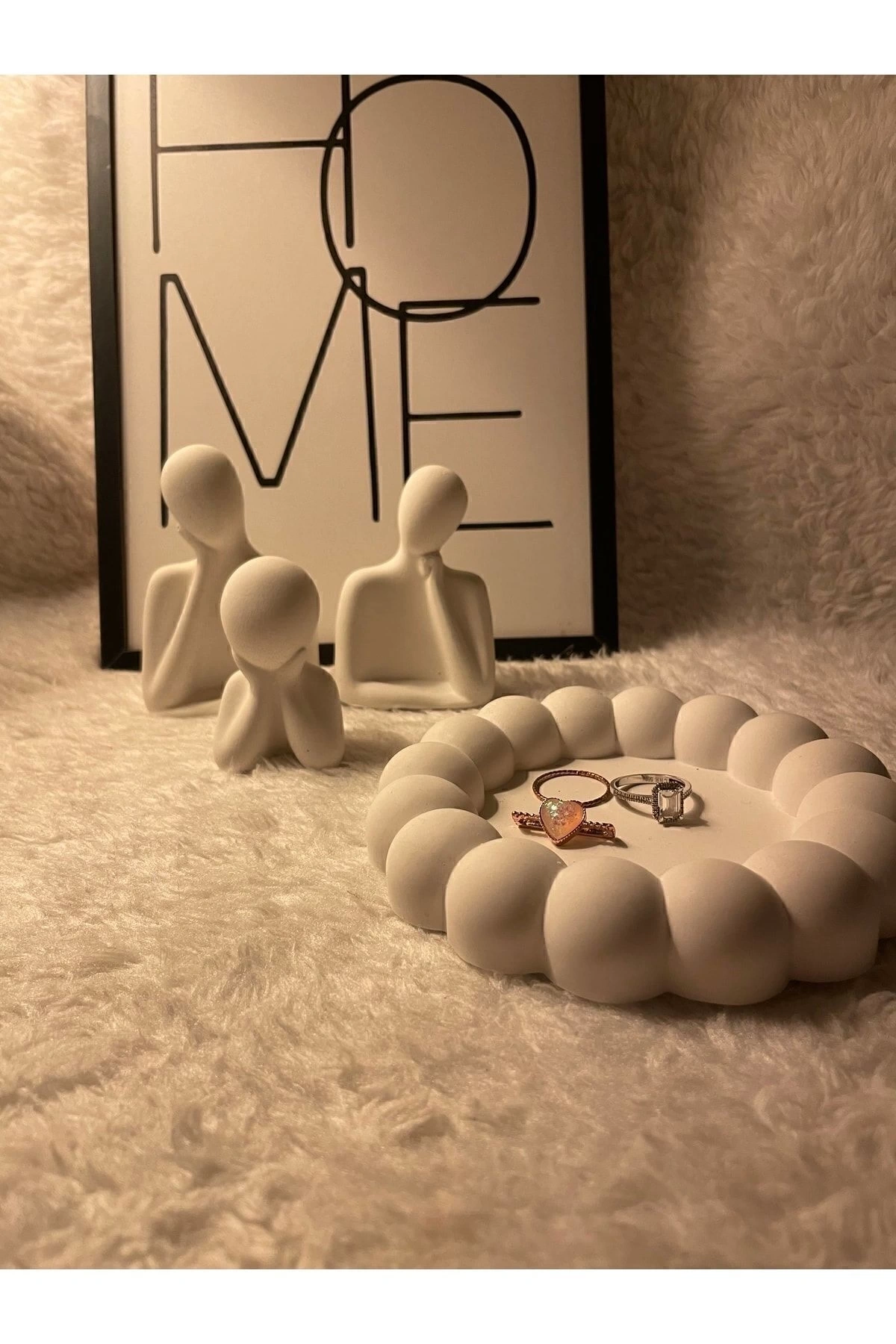 Aile Sevgili Obje Biblo & Bubble Organizer Takı Tabağı