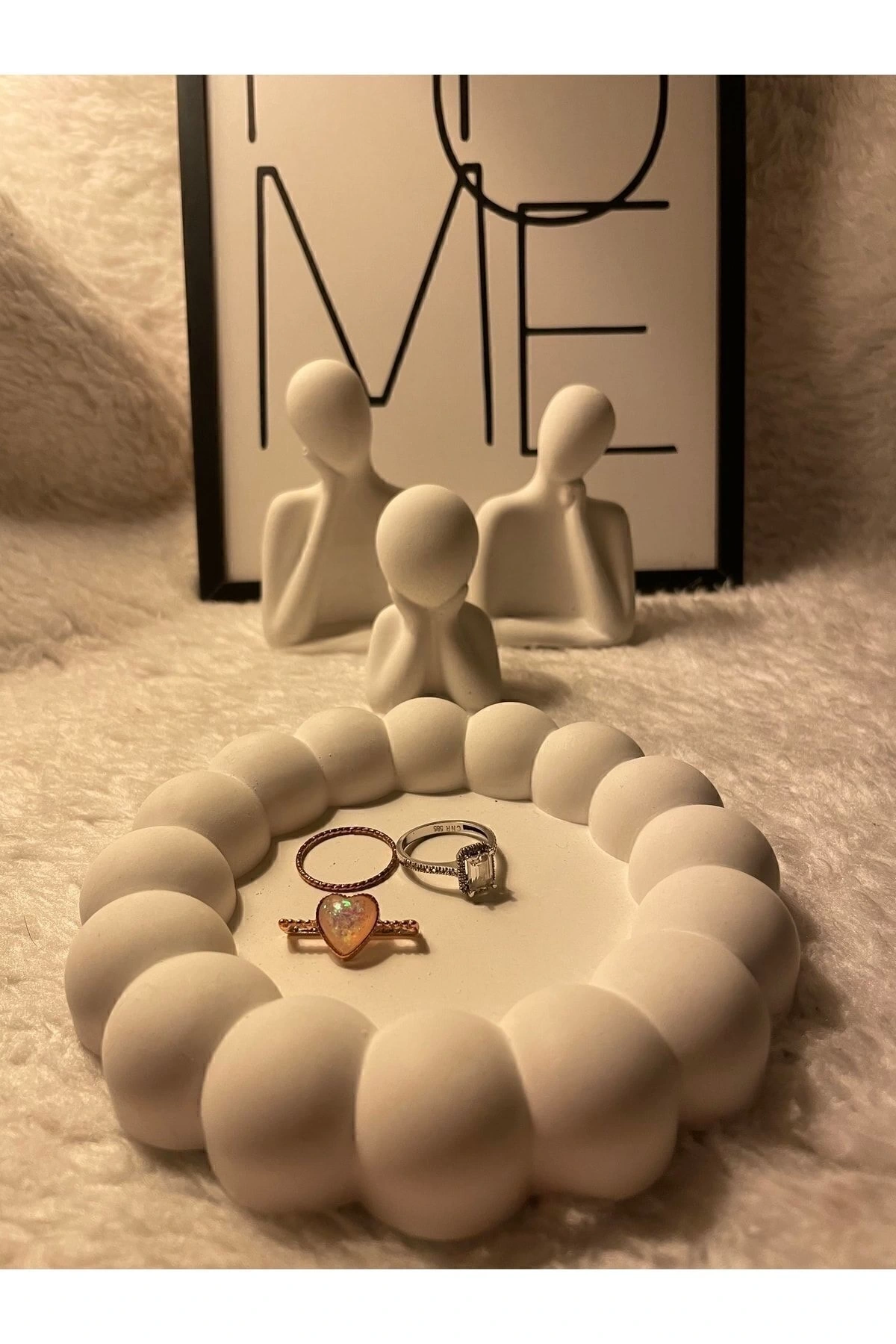 Aile Sevgili Obje Biblo & Bubble Organizer Takı Tabağı