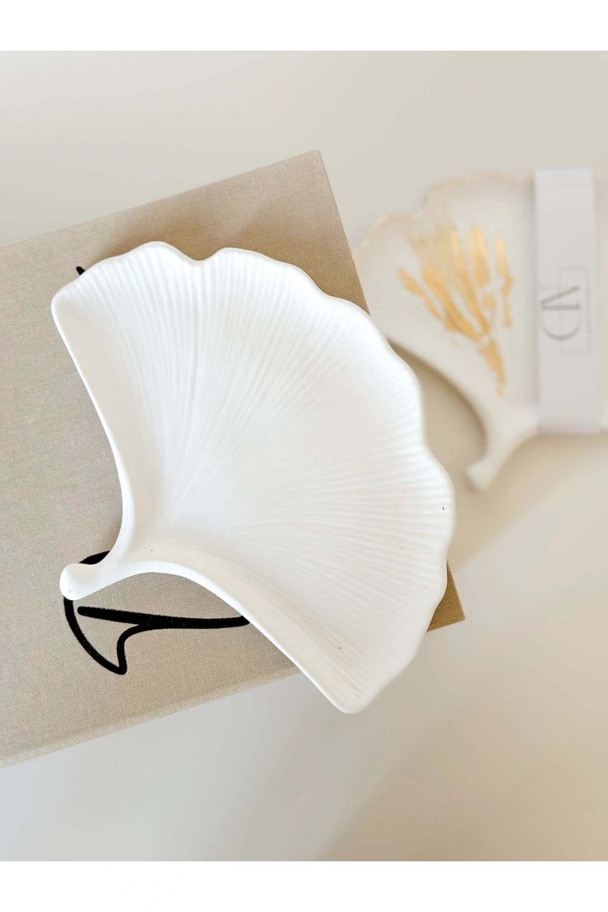 Yaprak Dekoratif Tabak | Takı Tabağı | Dekoratif Sunum