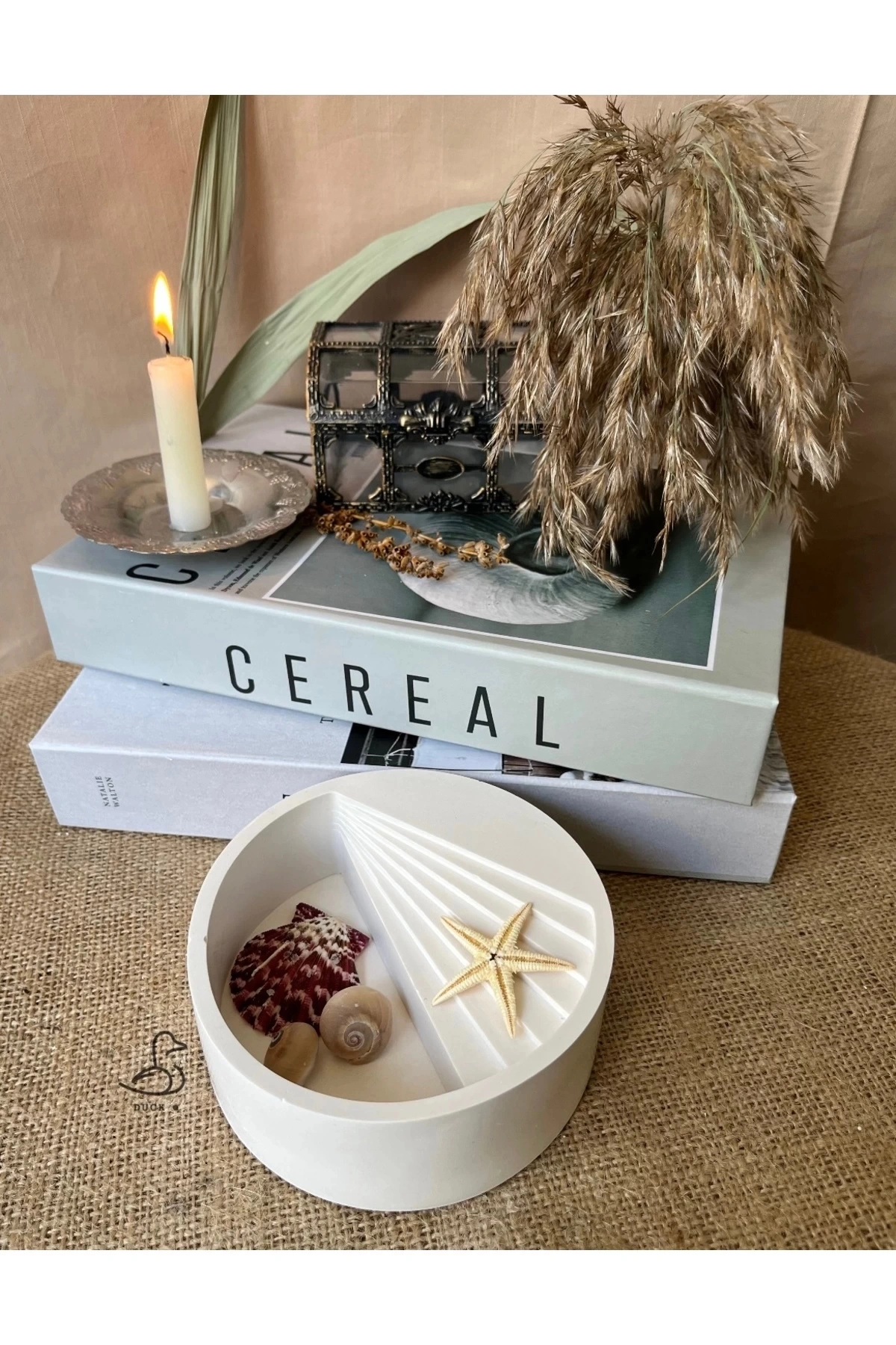 Dairesel Merdiven Şeklinde Dekoratif Kase/Sukulentlik 15-5 Cm