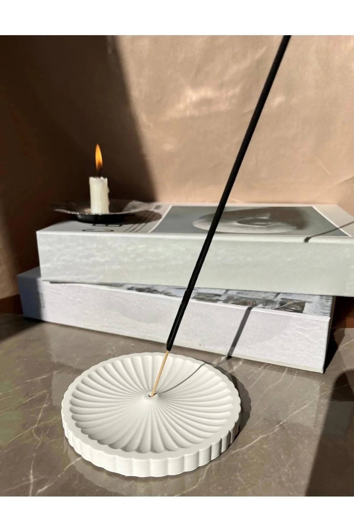 Çiçek Görünümlü Yuvarlak Tütsülük /Tabak 12-12 Cm 3’lü