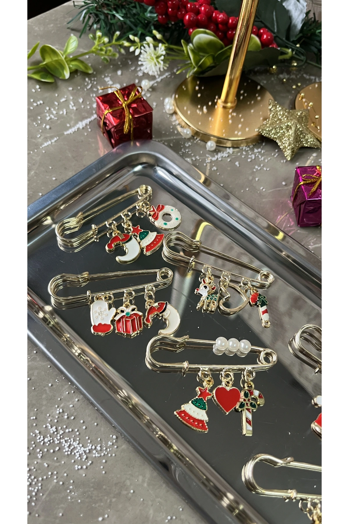 Yılbaşı Hediyelik İğneli Broş | Casa di Duck