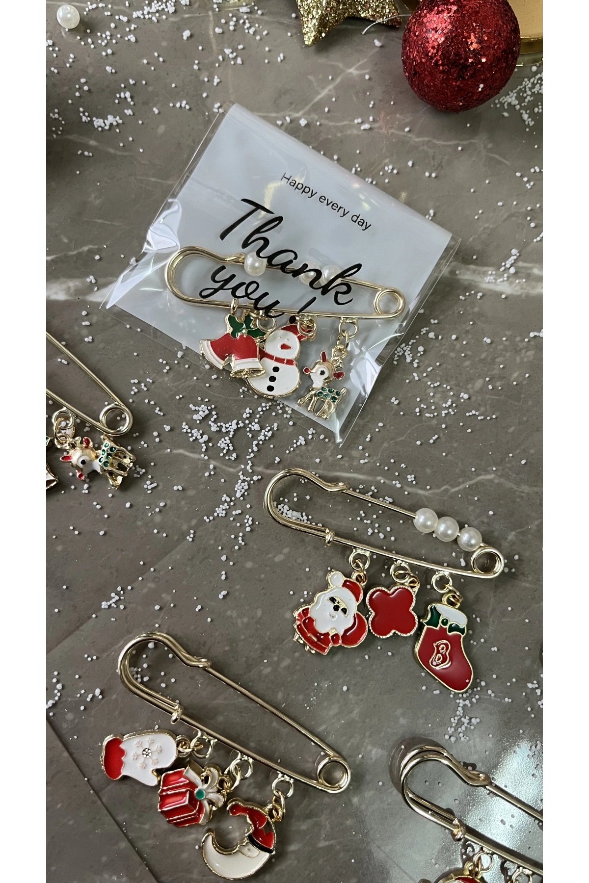 Yılbaşı Hediyelik İğneli Broş | Casa di Duck