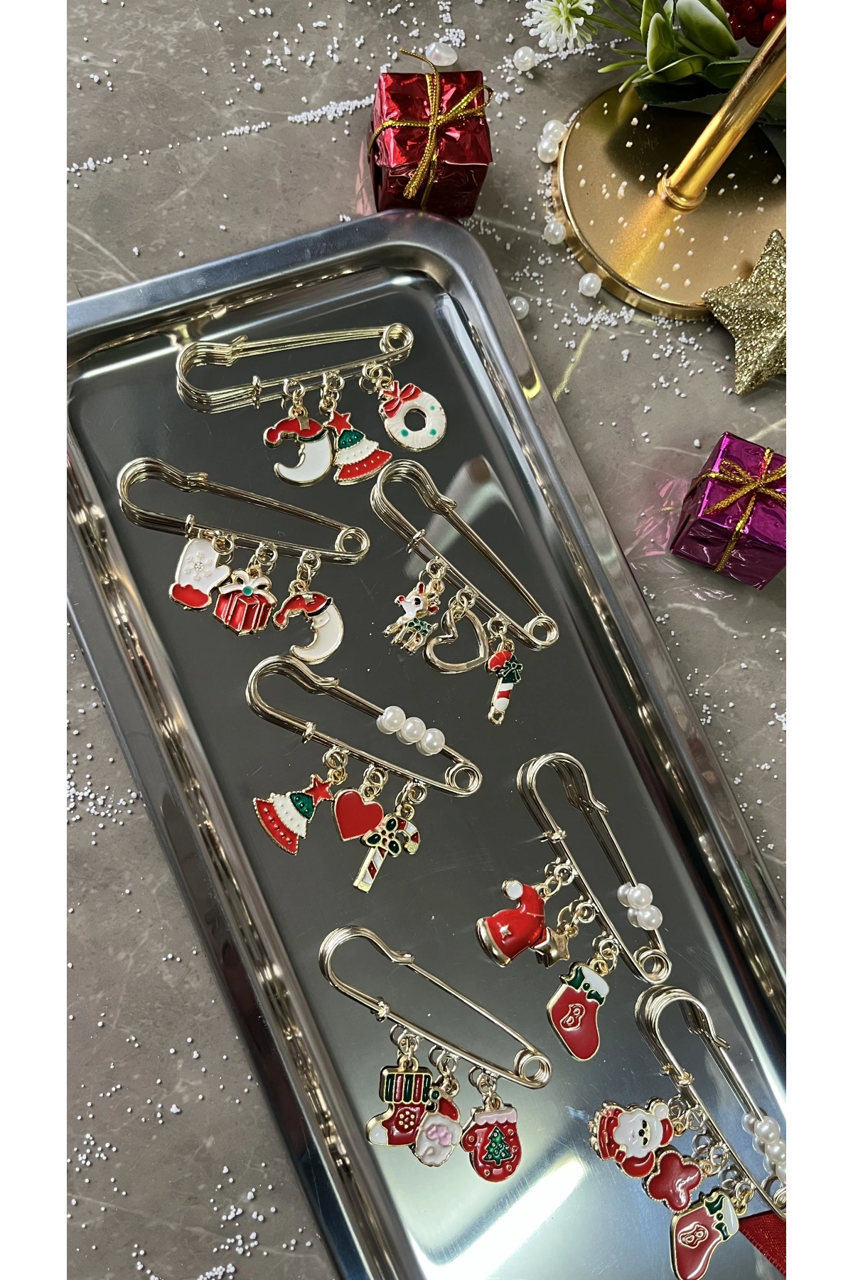 Yılbaşı Hediyelik İğneli Broş | Casa di Duck