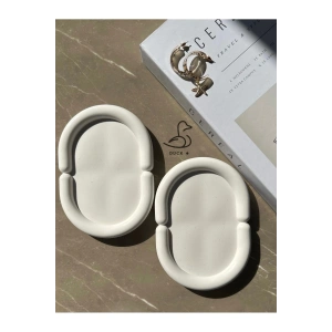 Bulut oval 2’li dekoratif tabak