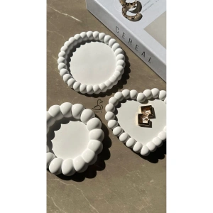 Baloncuklu 3’lü dekoratif tabak