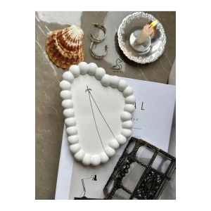 Bubble bulut görünümlü dekoratif tabak