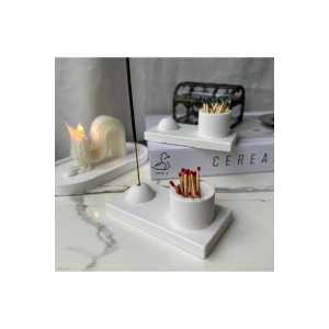 Yuvarlak mumluk/tütsü tutucu