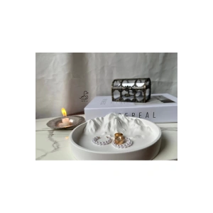 Dağ görünümlü 3D dekoratif tabak