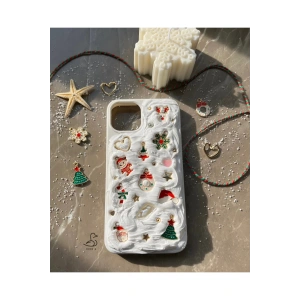 Iphone 12/12pro Uyumlu Kış Konsept El Yapımı Telefon Kılıfı