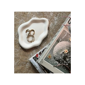 Bulut şeklinde dekoratif tabak (19-14cm)