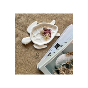 Kaplumbağa görünümlü dekoratif tabak/kase (20-15cm)