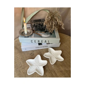 Deniz yıldızı 2’li dekorarif tabak (14-14 cm)