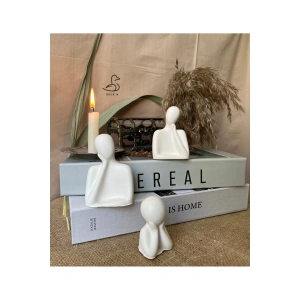 Üçlü aile set dekorarif obje biblo