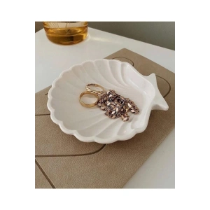 Dekoratif Beton Istiridye Takı Tabağı