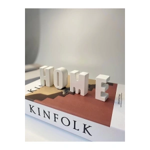 Home Yazısı Ev Dekoratif Obje Home Biblo