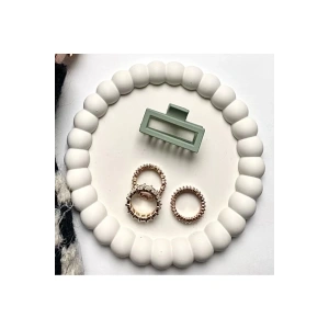 Estevia Bubble Bardak Altlığı - Bubble Tabak 14 Cm - Beyaz