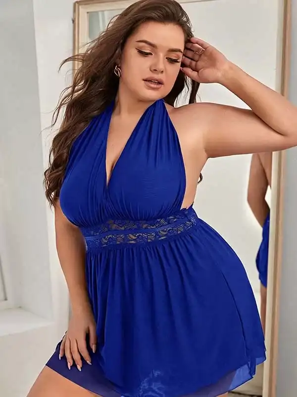 Enmadam Bel Dekolteli Gecelik Takım