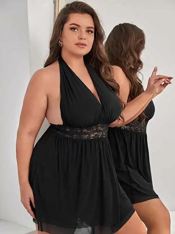 Enmadam Bel Dekolteli Gecelik Takım