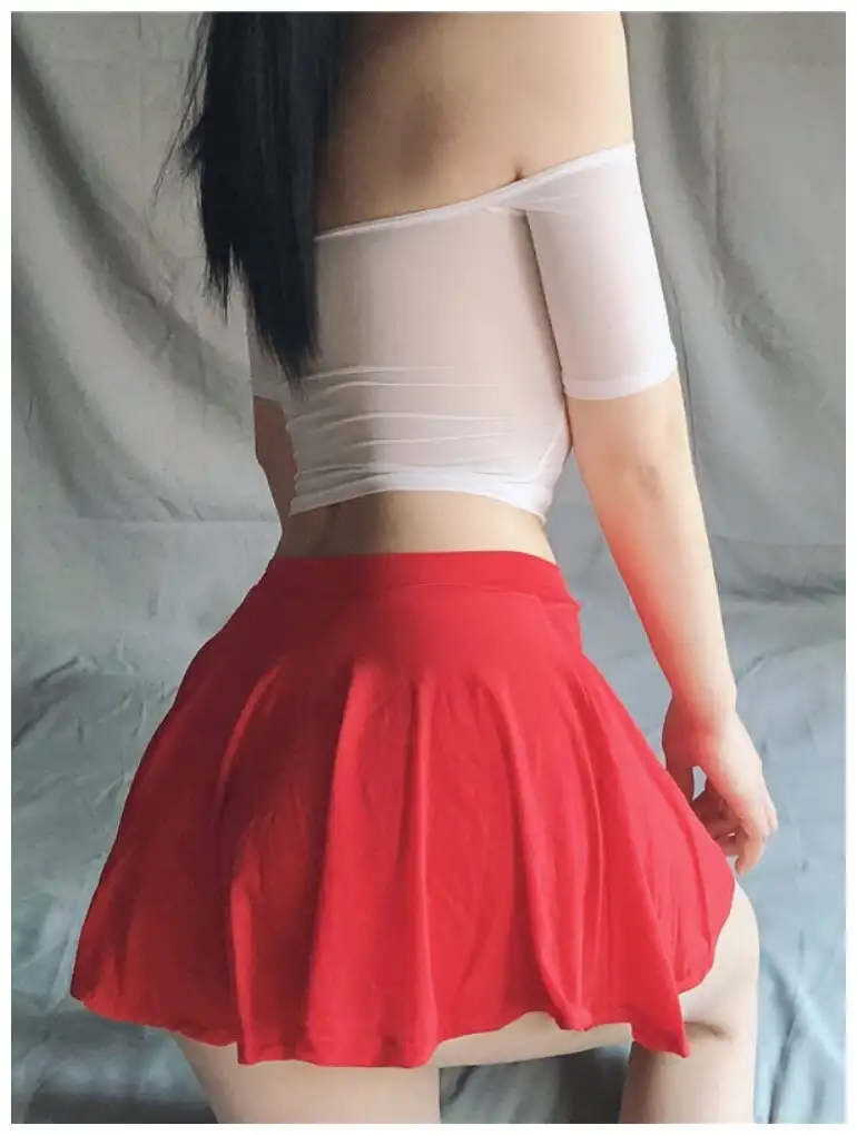 Likralı Mini Fantezi Etek