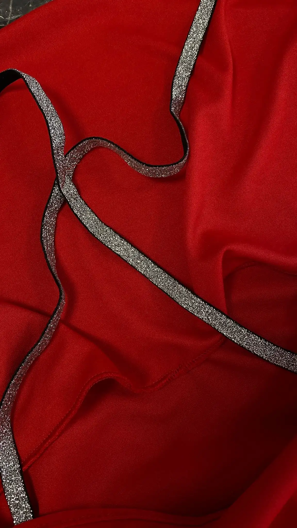 Simli Askılı Fantezi Elbise