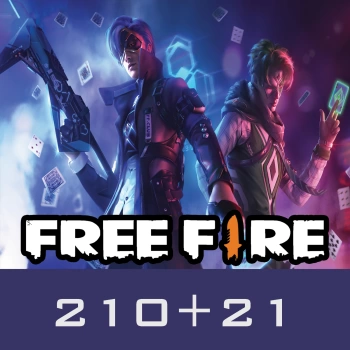 Garena Free Fire Hediye Kartı 210 + 21 Elmas Global Anahtar