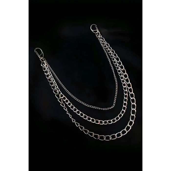 Arkadan Bağlamalı Şık Zincirli Choker Boyun Aksesuar - APFT674