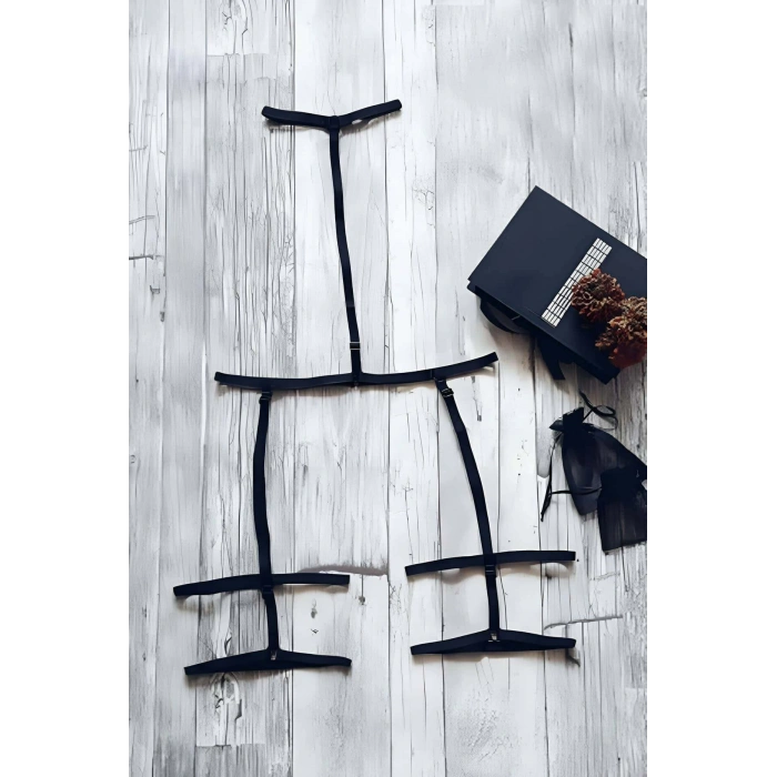 Bel - Boyun ve Bacaktan Bağlamalı Harness Jartiyer - APFT150