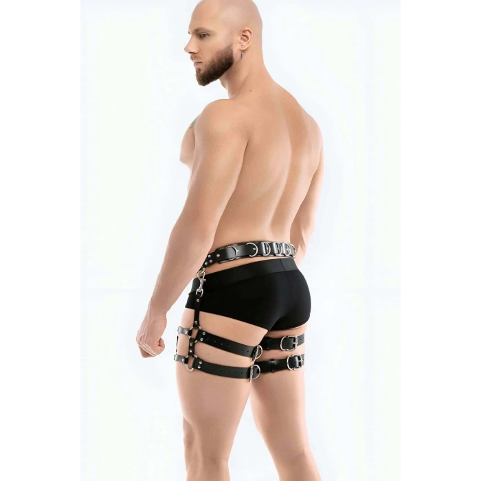 Bel Ve Bacak Bağlamalı Erkek Harness - APFTM94