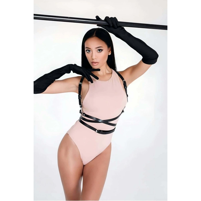 Belden Dolanan Şık Deri Harness - APFT751