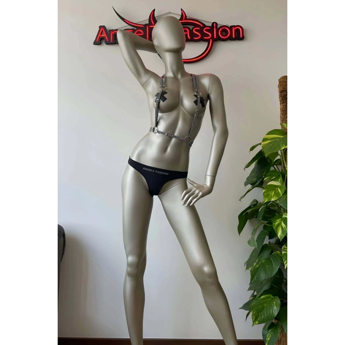 Beyaz Reflektörlü İnce Yelek Harness - APFT194