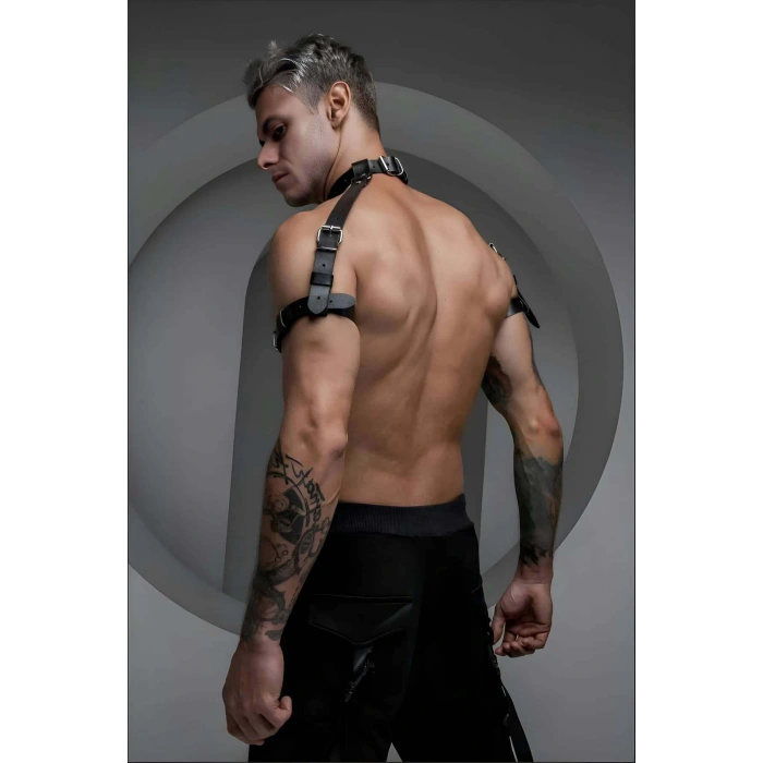 Boyun - Pazu ve Omuz Detaylı Şık Erkek Harness - APFTM171