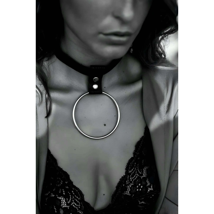 Büyük Halka Detaylı Şık Choker - APFT400