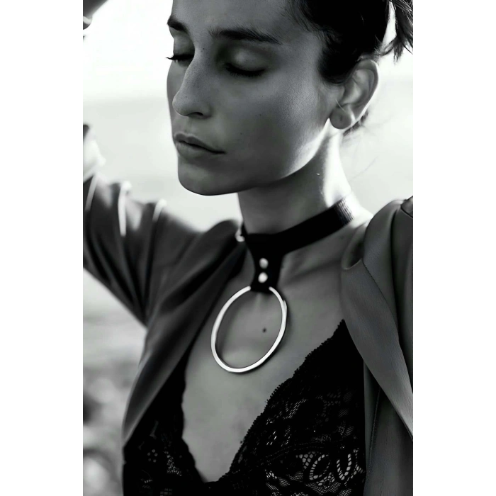 Büyük Halka Detaylı Şık Choker - APFT400