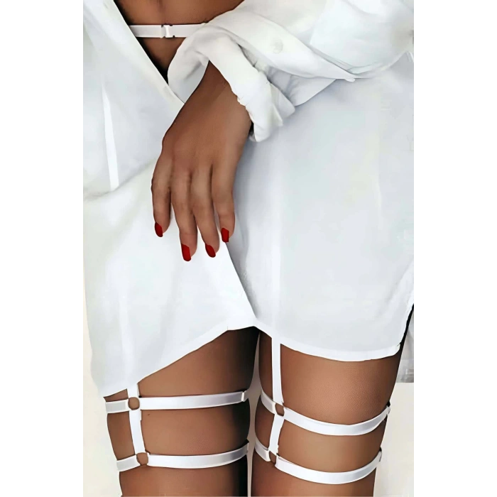Çift Sıralı Seksi Jartiyer Harness - APFT44