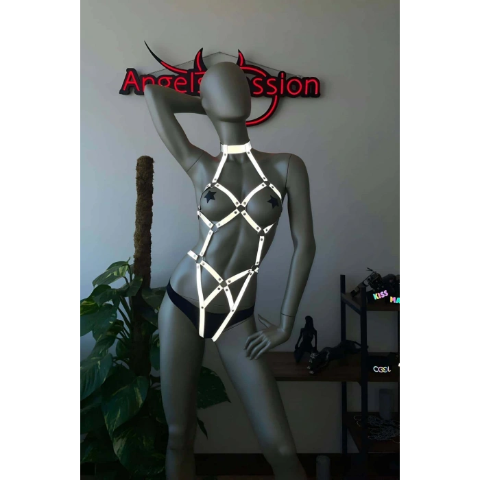 Dansçı Aksesuarları Reflektörlü Body Harness - APFT514